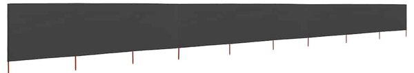 Antracitszürke 9 paneles szövet szélfogó 1200 x 80 cm