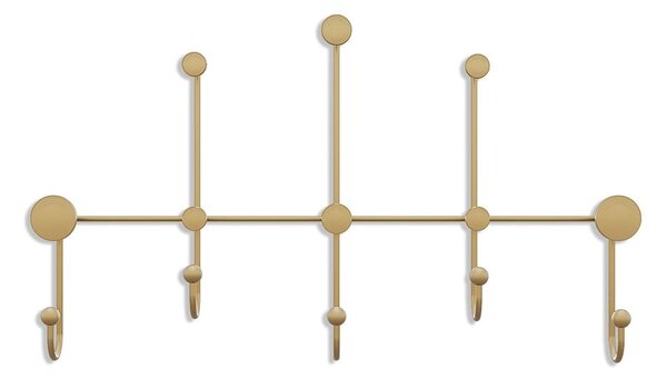 Aranyszínű fém fali fogas Dama – Kalune Design