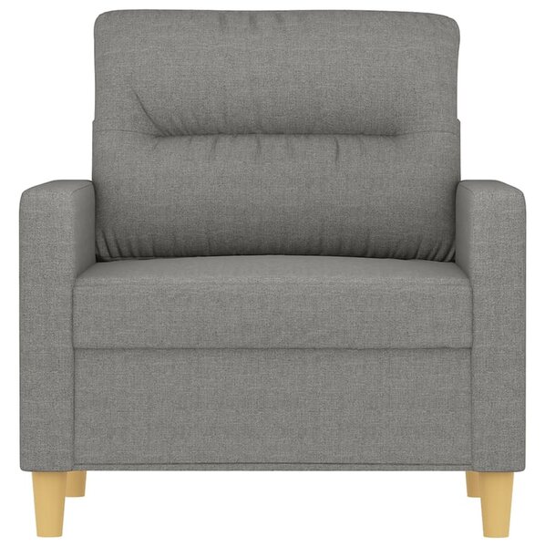 Sötétszürke szövet kanapéfotel 60 cm