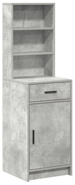 Magasfiú fiókkal Beton szürke 40 x 40,5 x 135 cm Faanyag