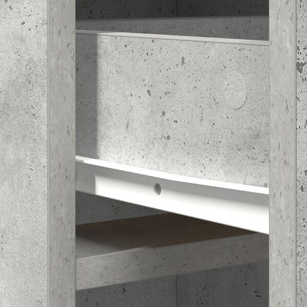 Magasfiú fiókkal Beton szürke 40 x 40,5 x 135 cm Faanyag