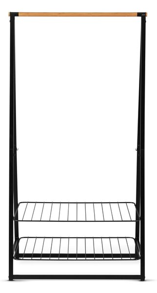 Fekete acél ruhatartó állvány Linn – Brabantia