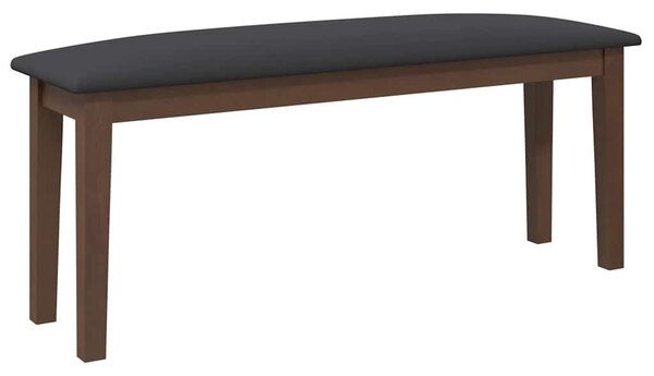 VidaXL barna tömörfa gumiból pad 110 cm