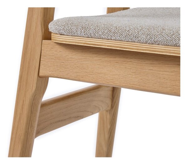 Bézs-natúr színű étkezőszék Livo – Unique Furniture