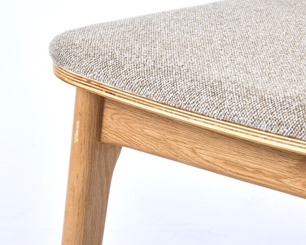 Bézs-natúr színű étkezőszék Livo – Unique Furniture