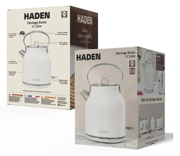 Fehér vízforraló 1,7 l Heritage – Haden