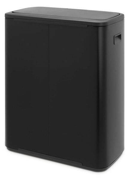 Matt fekete acél érintésre nyíló szemetes 60 l Bo Touch Bin – Brabantia