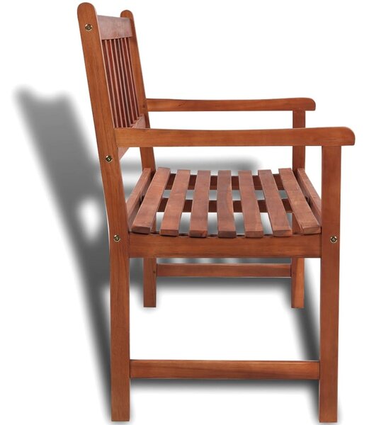 Tömör akácfa kerti pad 120 cm