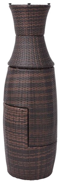 VidaXL 3 darabos barna polyrattan bisztrószett párnákkal