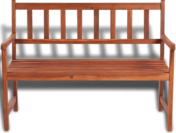 Tömör akácfa kerti pad 120 cm