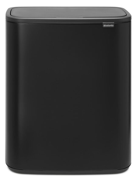 Matt fekete acél érintésre nyíló szemetes 60 l Bo Touch Bin – Brabantia