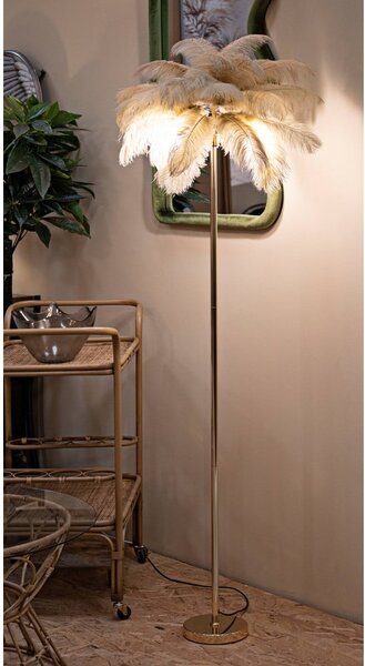 Aranyszínű állólámpa (magasság 160 cm) Palm – Mauro Ferretti