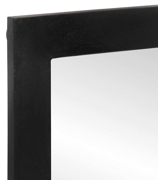 Üveg és tömör mangófa fürdőszobatükör 55 x 1 x 60 cm