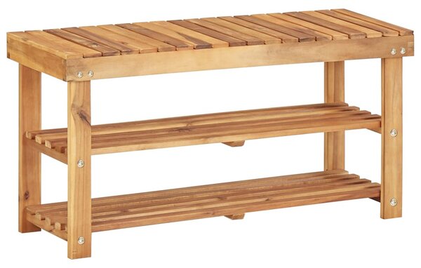 Tömör akácfa cipőtartó 90 x 32 x 46 cm