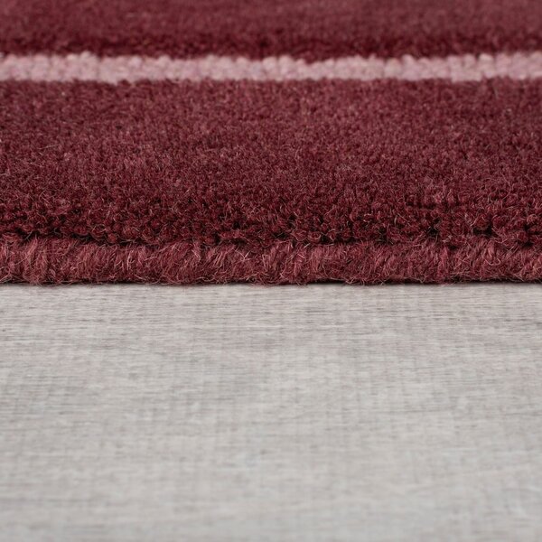 Borvörös kézi szövésű gyapjú szőnyeg 150x240 cm Split Ombre Shaped – Flair Rugs