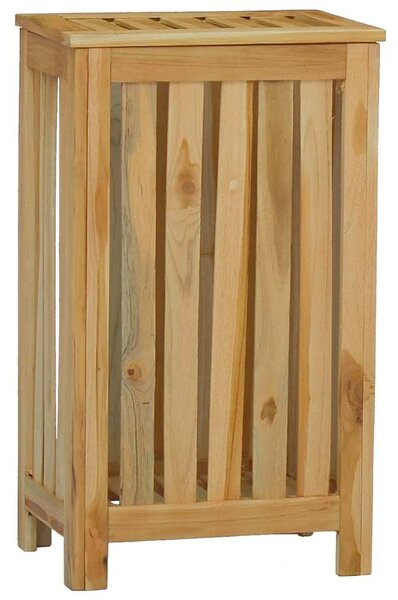 Tömör tíkfa szennyestartó 35 x 25 x 60 cm