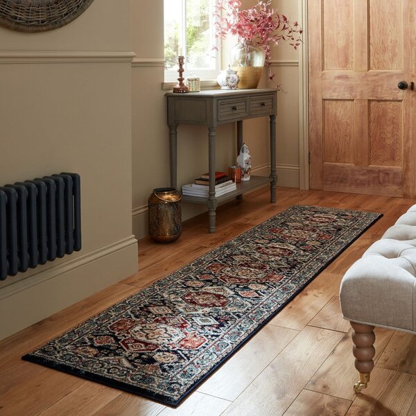 Sötétkék futószőnyeg 60x230 cm Gillingham – Flair Rugs