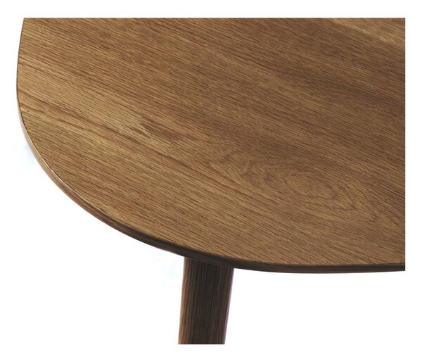 Barna dohányzóasztal szett tölgyfa dekorral 2 db-os 70x100 cm Adda – Unique Furniture
