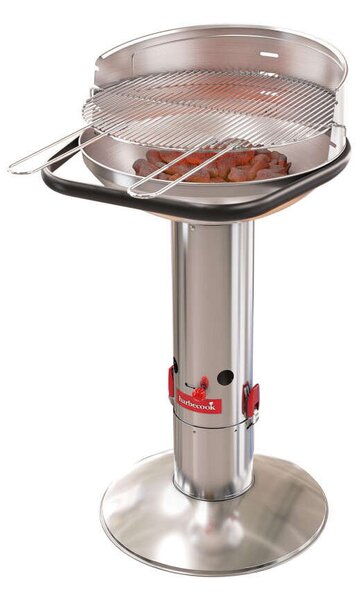 Barbecook BC-CHA-1005 Loewy 50 SST rozsdamentes acél faszenes grill, 51,5x56x99cm