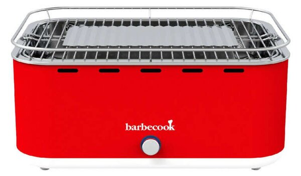 Barbecook BC-CHA-1019 Carlo asztali faszenes grill, piros, 44x33x21cm