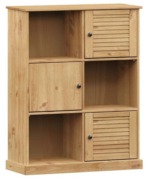 VIGO tömör fenyőfa könyvespolc 90x35x114,5 cm
