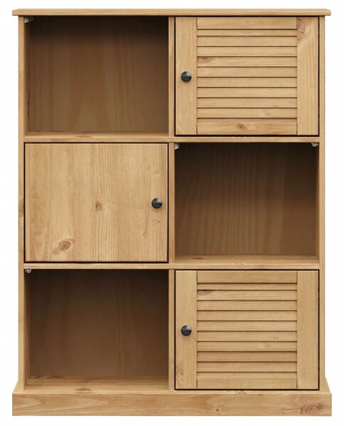 VIGO tömör fenyőfa könyvespolc 90x35x114,5 cm
