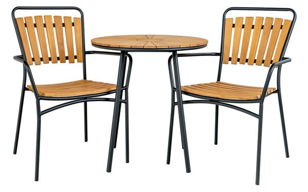 Teakfa kerek kerti étkezőasztal ø 70 cm Cleveland – House Nordic