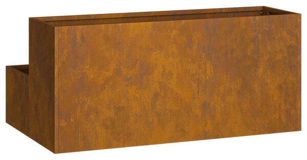 Kerti cserép Rozsdás 100 x 60 x 45 cm Időjárásálló acél