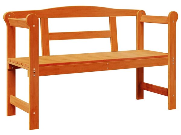 Kerti pad tárolóval Barna 119 x 44 x 76 cm Tömör fenyőfa