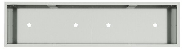 Magas Kerti Cserép Ezüst 100 x 26 x 82 cm Horganyzott acél