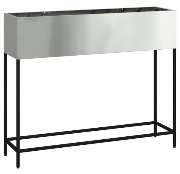 Magas Kerti Cserép Ezüst 100 x 26 x 82 cm Horganyzott acél
