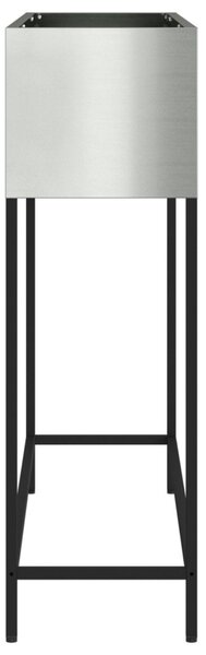 Magas Kerti Cserép Ezüst 100 x 26 x 82 cm Horganyzott acél