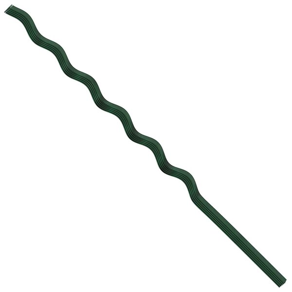 VidaXL Növénytámogatás 20 pcs Zöld 150 x 0,6 x 0,6 cm Acél