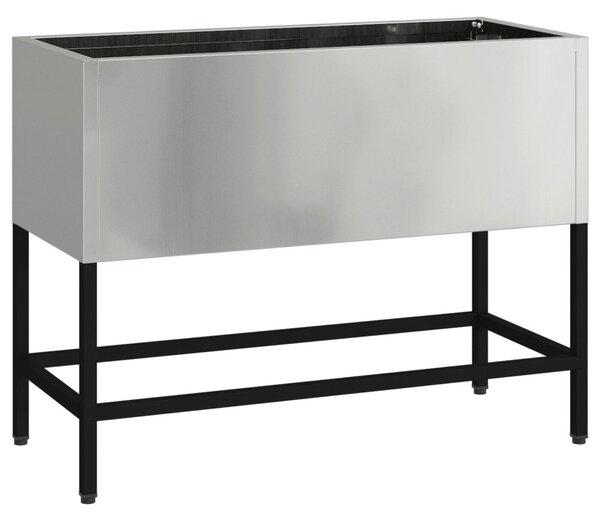 Magas Kerti Ágyás 60x26x45 cm Horganyzott Acél