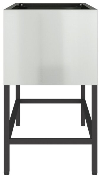 Magas Kerti Ágyás 60x26x45 cm Horganyzott Acél
