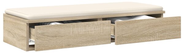 Ágyfiókok fiókkal Sonoma tölgy 75 x 36,5 x 16,5 cm Faanyag