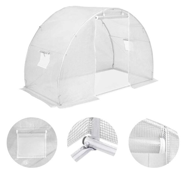 VidaXL melegház 4,5 m² 300 x 150 x 200 cm