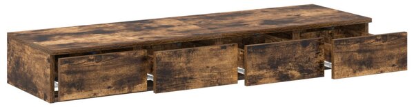 Ágyfiókok fiókkal Füstölt tölgy 120 x 36,5 x 16,5 cm Faanyag