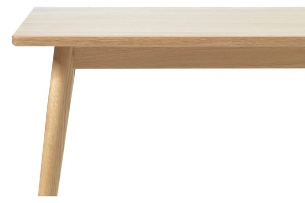 Natúr színű bővíthető étkezőasztal tölgyfa dekoros asztallappal 150x90 cm Barrali – Unique Furniture
