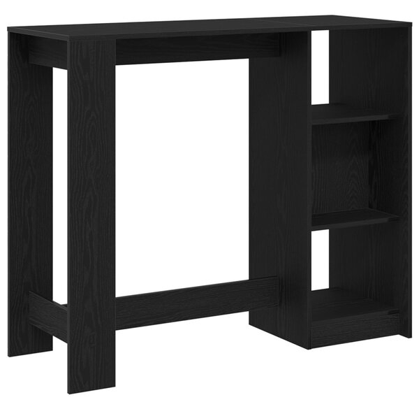 Bárasztal 124 x 46 x 103.5 cm Szerelt Fa Fekete tölgy