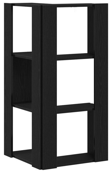 Könyvszekrény 3 szintes 50 x 50 x102 cm Fekete tölgy