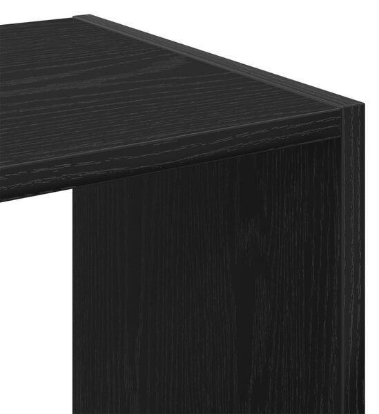 Könyvespolc Fekete Tölgy 68,5x32x68,5 cm Mérnöki Fa