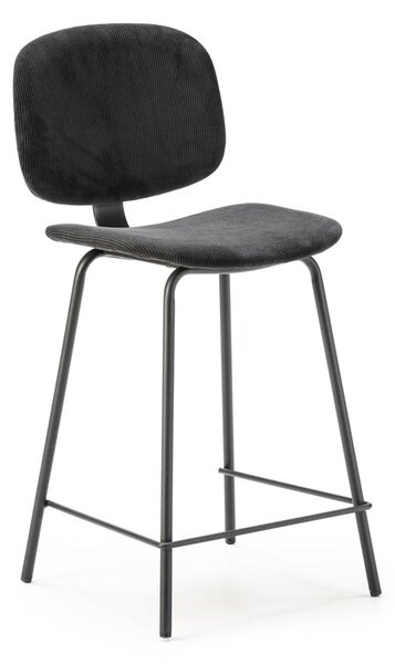 Fekete bárszék szett 2 db-os (ülésmagasság 66 cm) Arus – Marckeric