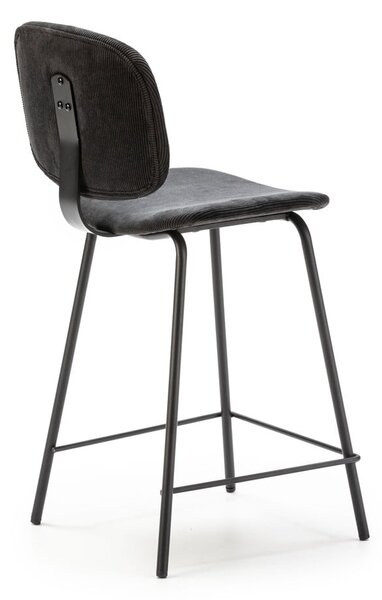 Fekete bárszék szett 2 db-os (ülésmagasság 66 cm) Arus – Marckeric