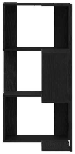 Könyvszekrény 3 szintes 50 x 50 x102 cm Fekete tölgy