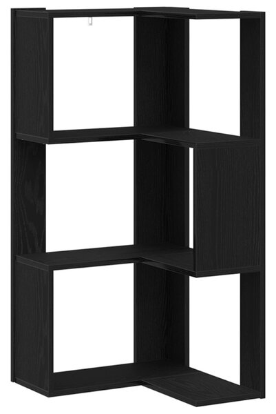 Könyvszekrény 3 szintes 50 x 50 x102 cm Fekete tölgy