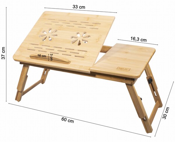 GION M bambusz laptop asztal