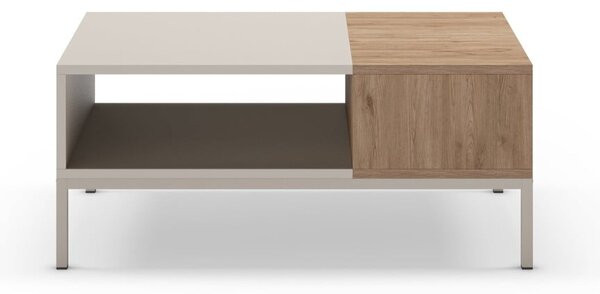 Krémszínű dohányzóasztal 56x90 cm Cailin – Marckeric
