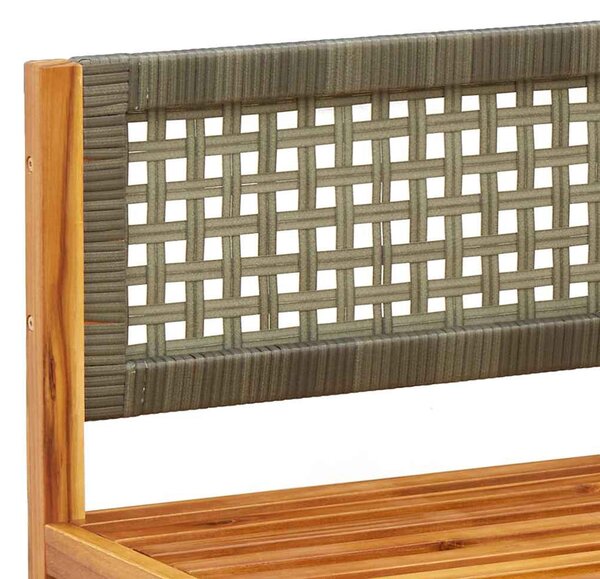 3 részes kerti kanapégarnitúra párnákkal, akácfa és rattan