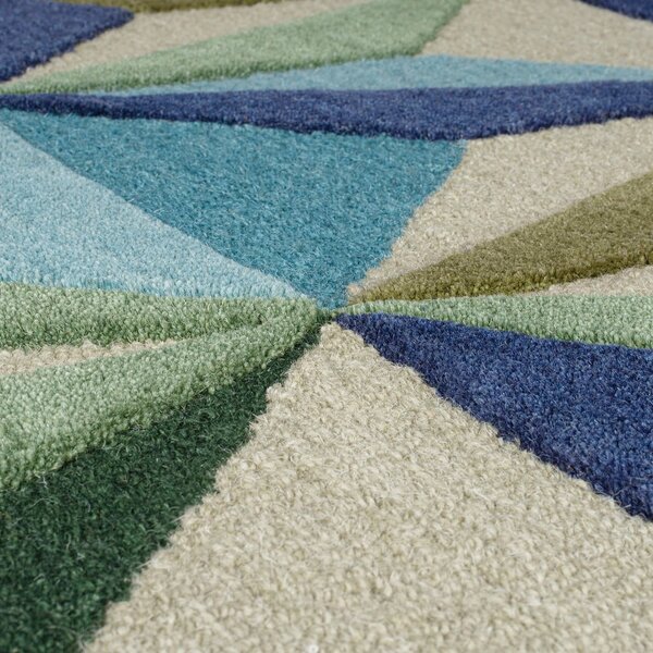 Kék gyapjú szőnyeg 120x170 cm Reverie – Flair Rugs